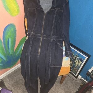 Universal Thread Women's Indigo Denim Overalls